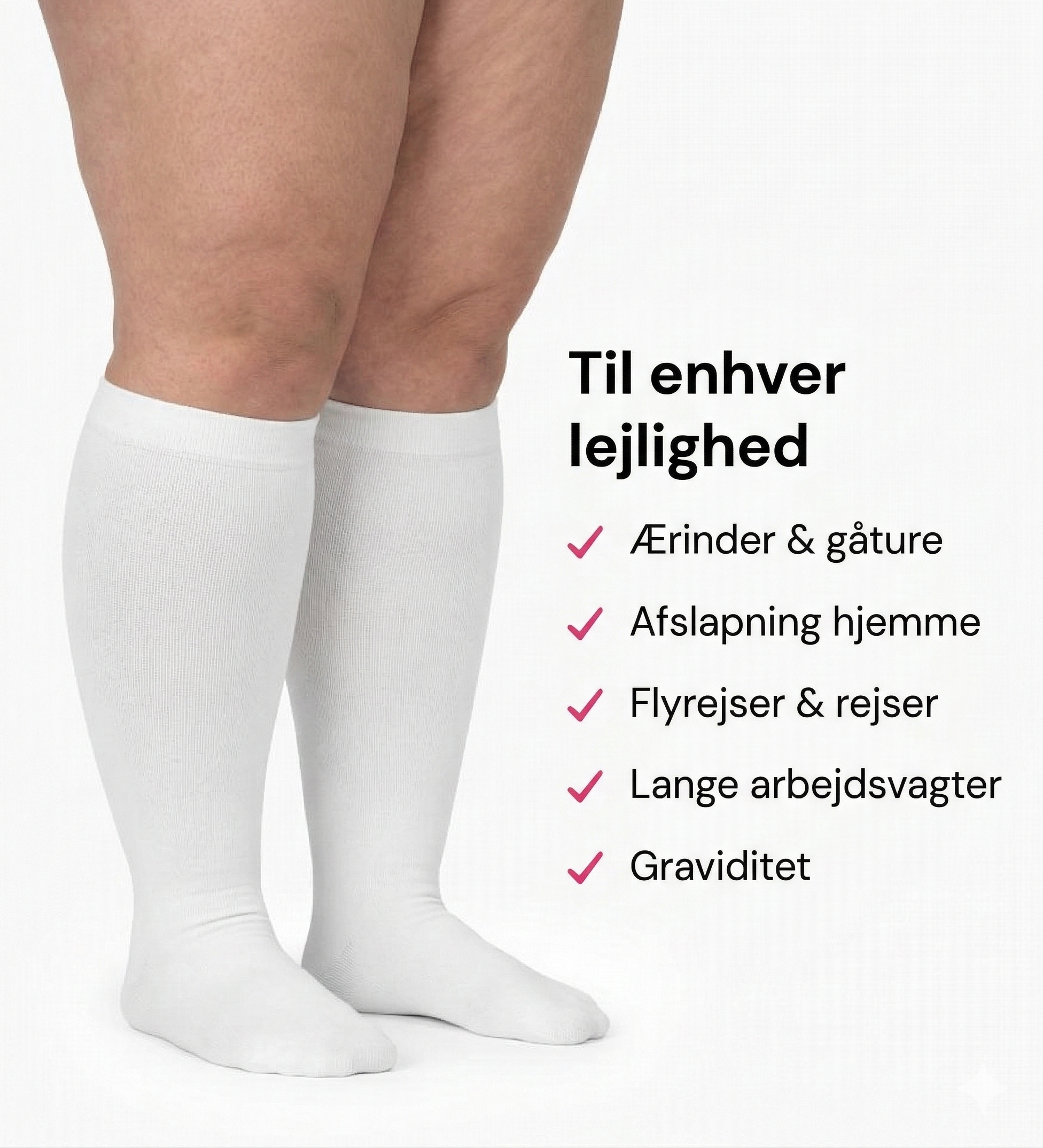 Kraftgang™ Original – brede kompressionsstrømper