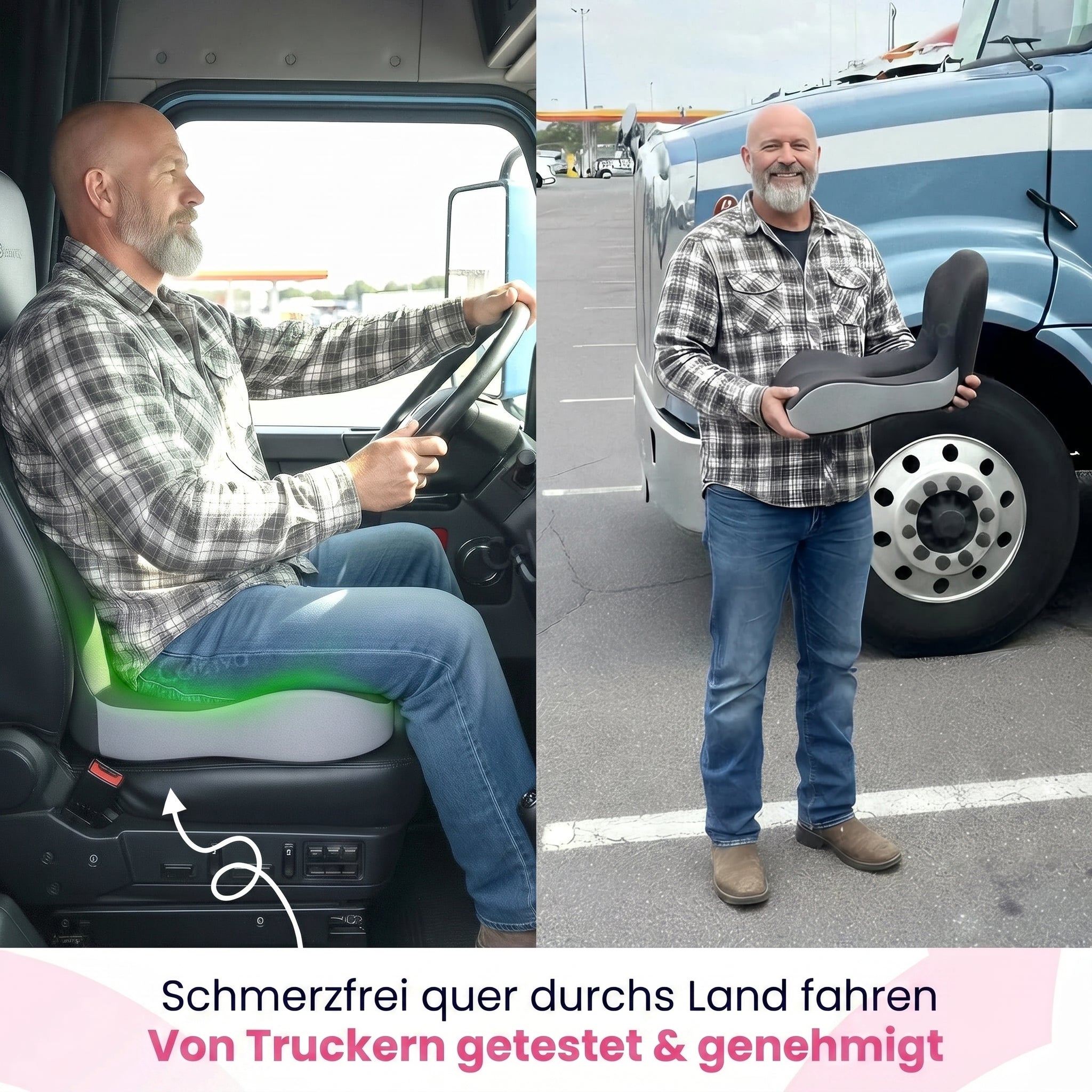 Kraftgang™ Orthopädisches Sitzkissen