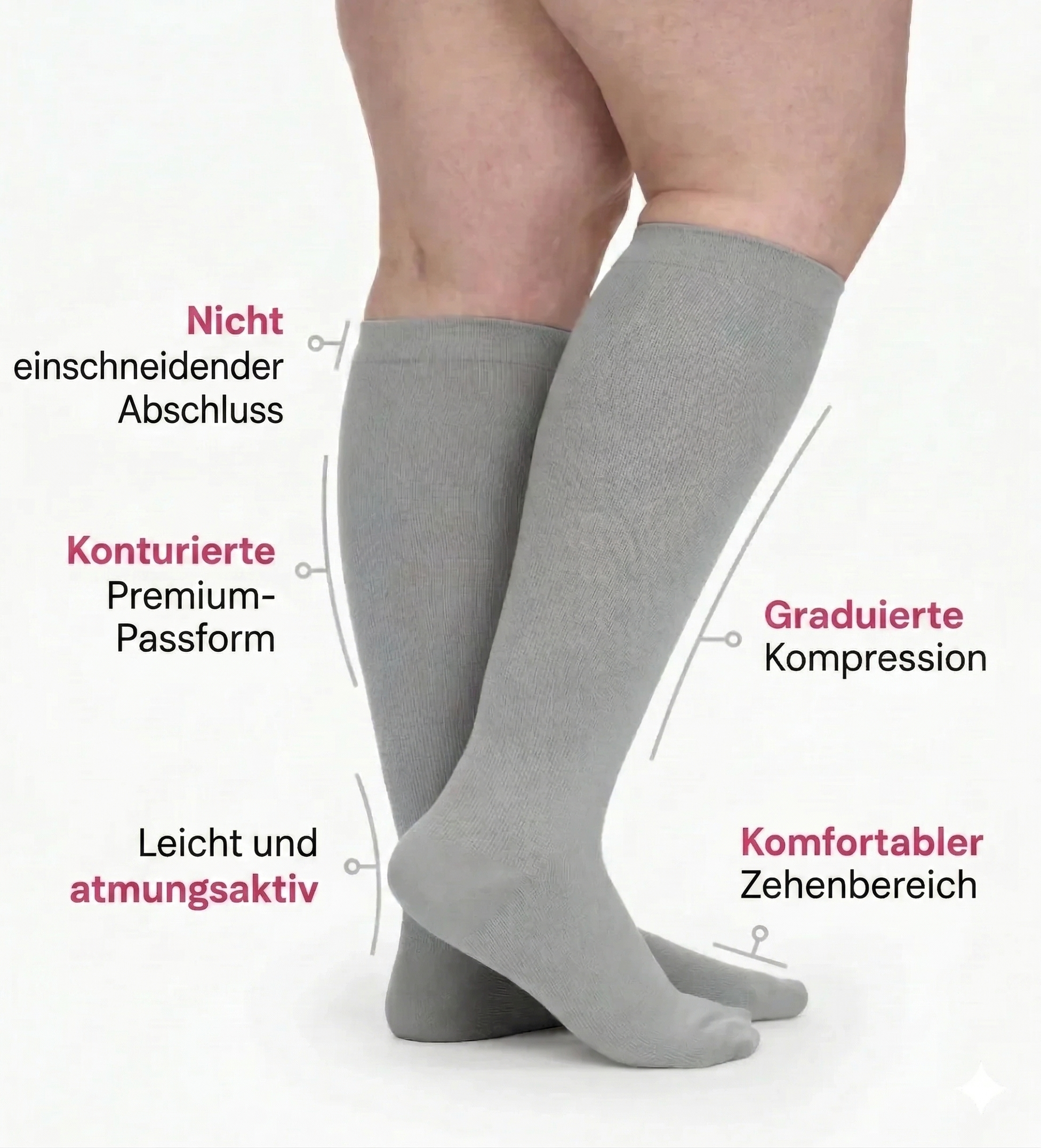 Kraftgang™ Original– breite Kompressionsstrümpfe