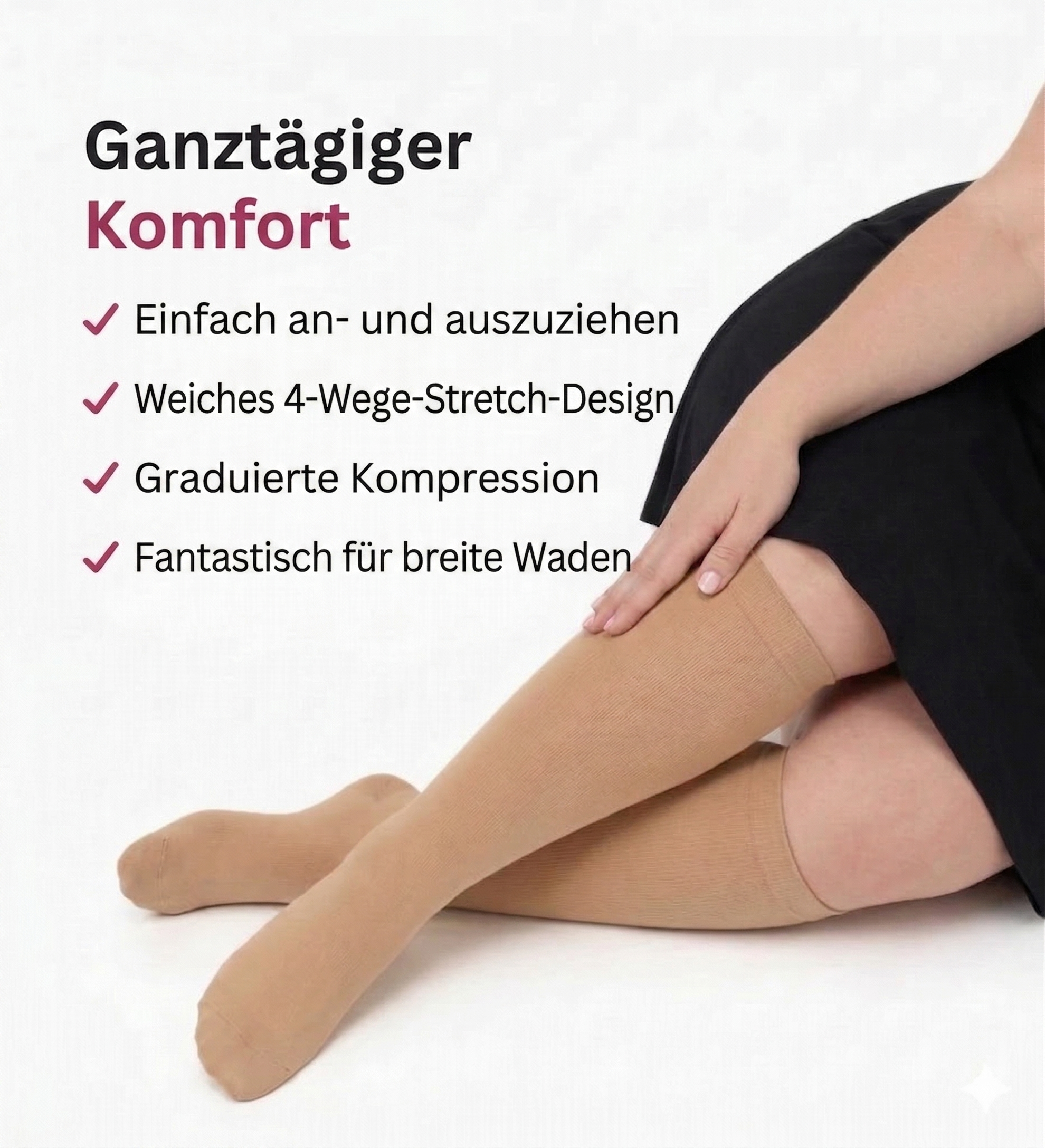 Kraftgang™ Original– breite Kompressionsstrümpfe