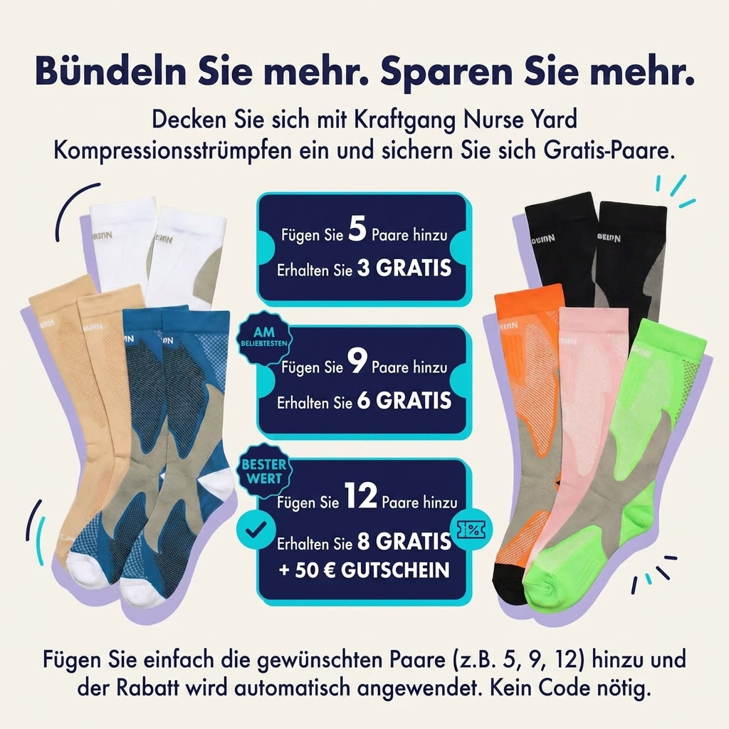 Kraftgang™ Nurse Yard CORE Compression Stockings